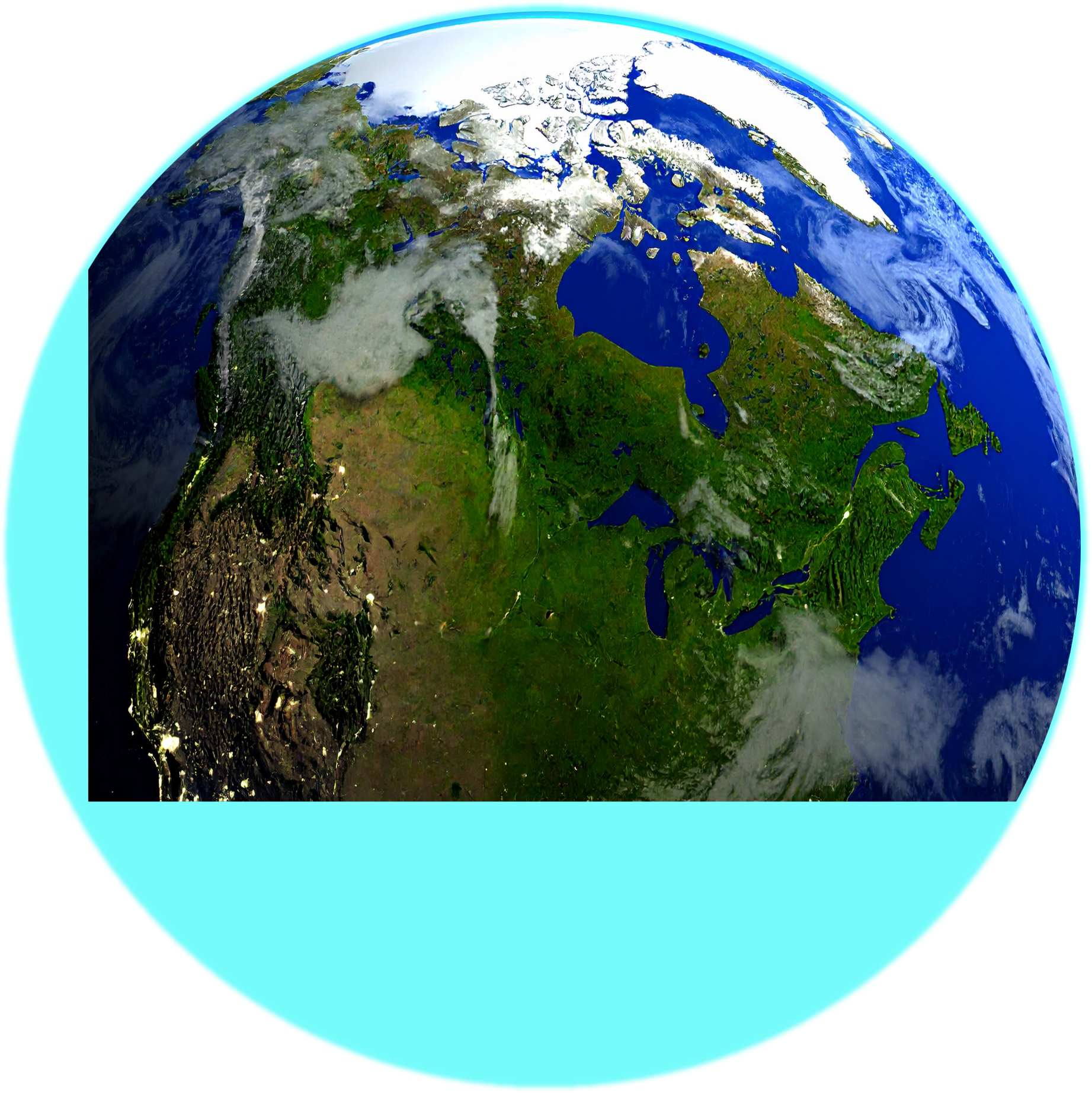 Earth from space illustration